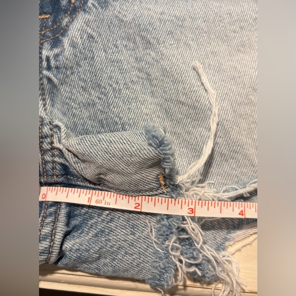 Pistola 100% Cotton High Waisted Denim Cut Off Shorts, Size 27 - Picture 10 of 10